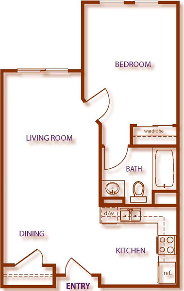 Floor Plan for Las Flores Village